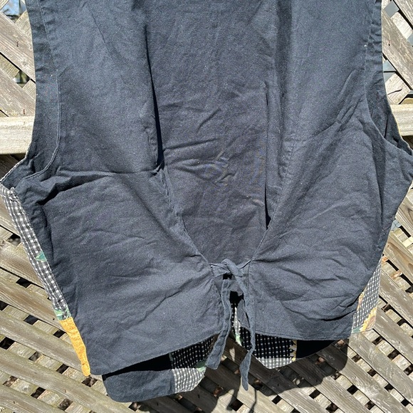 Handmade sunflower vest, vintage, women’s XL - Picture 4 of 9